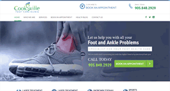 Desktop Screenshot of mississaugafootclinic.com