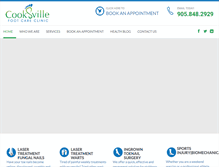 Tablet Screenshot of mississaugafootclinic.com